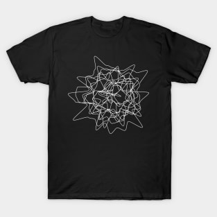 distorted lines design T-Shirt